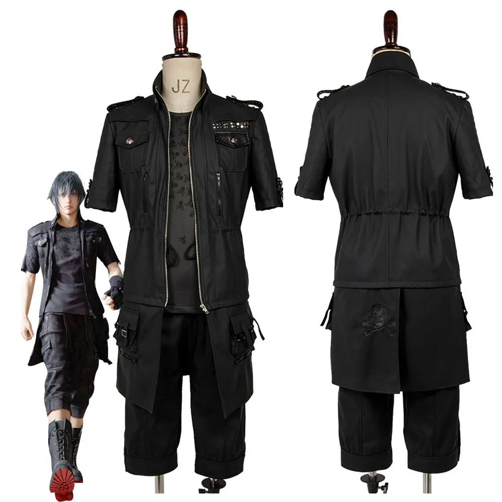 Game Final Fantasy XV FFXV FF15 Cosplay Costume Noctis Lucis Caelum Jacket Coat Outfit Halloween Party Cosplay Costume Unisex