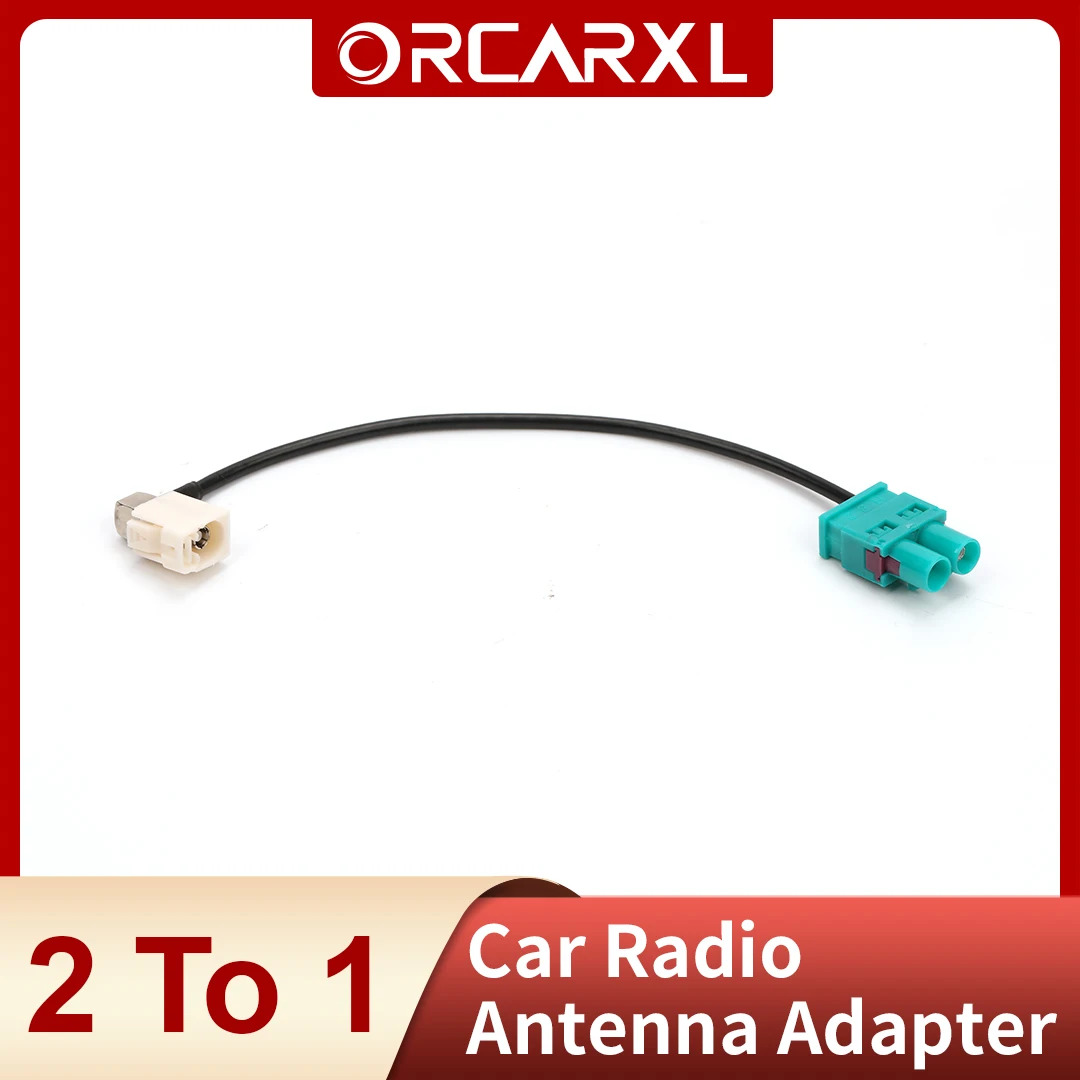 Car Radio Antenna Adapter 2 To 1 for VW MIB RCD330 RCD330G RCD330 Plus Radio