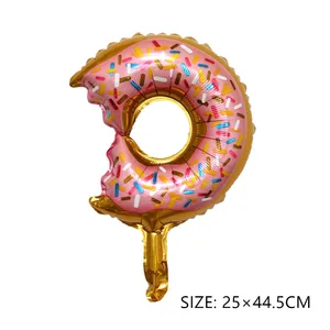 Eiscreme Pizza Hot Dog Hamburger Donut Aluminium Film Ball Geburtstag Kindertag Valentinstag Party Dekoration Baby Geschenk PA 8 Hauptverkaufsdekoration Pizza - №4
