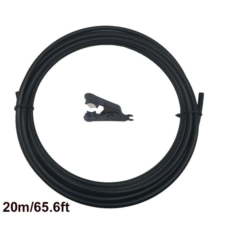 10M/20M PE Hose 1/4'' Low Pressure Spray Soft Tube Black Or White Color For Misting Cooling System Irrigation Water Pipe