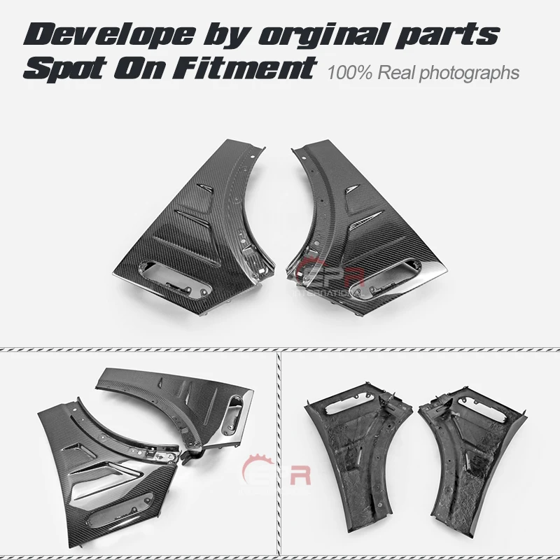 

For R50 R52 R53 Mini Cooper S EPA Style Carbon Glossy Finished Front Fender Mudguards Accessories Body kits