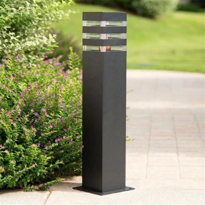 

12W E27 Waterproof Garden Lawn Light Villa Stand Post Bollard Outdoor Landscape Pathway Patio Pillar Lamp