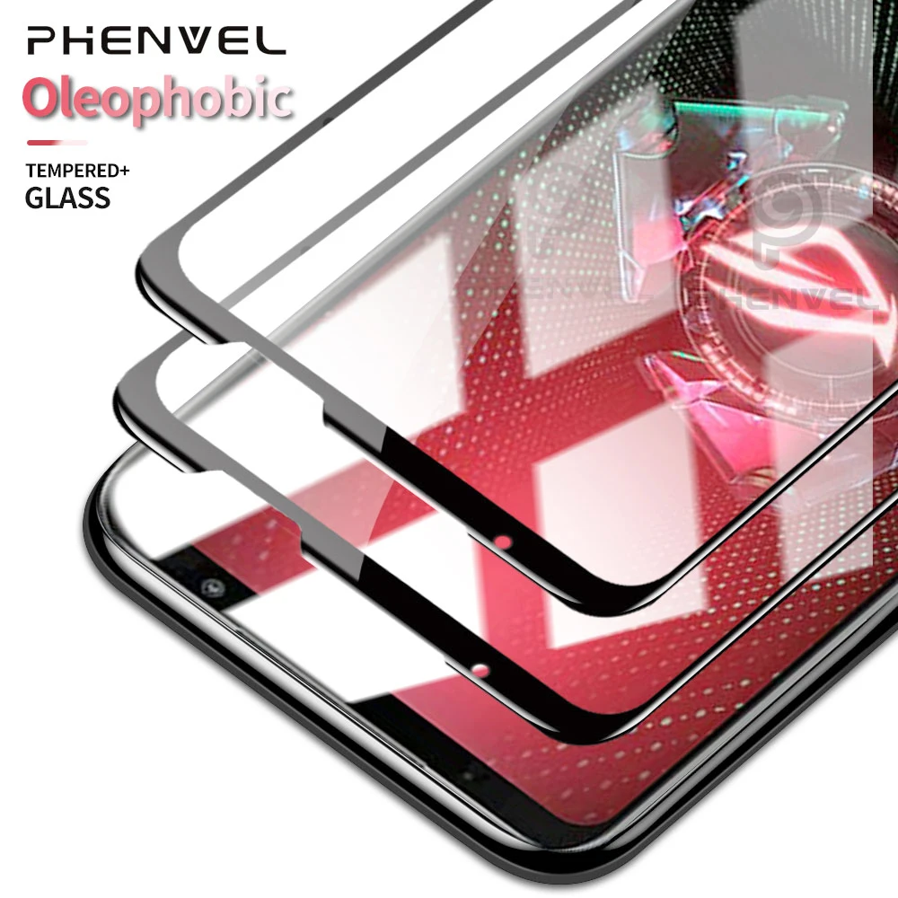 Tempered Glass Screen Protector For Asus Rog Phone 5 3 7 6D 5S 6 8 9 Pro Oleophobic Protective Glass