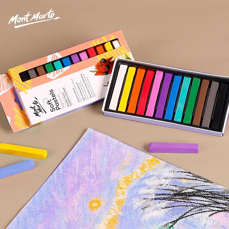 12/24/36 cores montmartre pastel quadrado colorido giz
