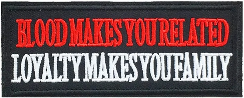 3PCS Cool Words Patches for Jackets Blood Makes You Related Sew-on/Iron-on Slogan Applique for Backpacks Bicycle Bags Jeans Vest