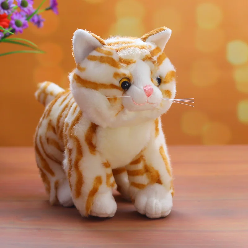 about 25cm cartoon cat plush toy yellow grains cat soft doll birthday gift b1419