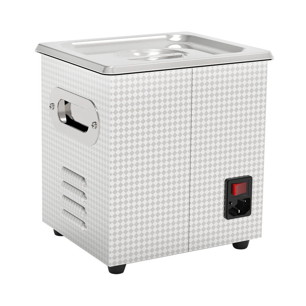 Kacamata pembersih ultrasonik 120W 1,3 l, pemanas pengatur waktu Digital, Degas 40KHz Semi gelombang Ultrasound, kacamata cincin Piston peluru Printer