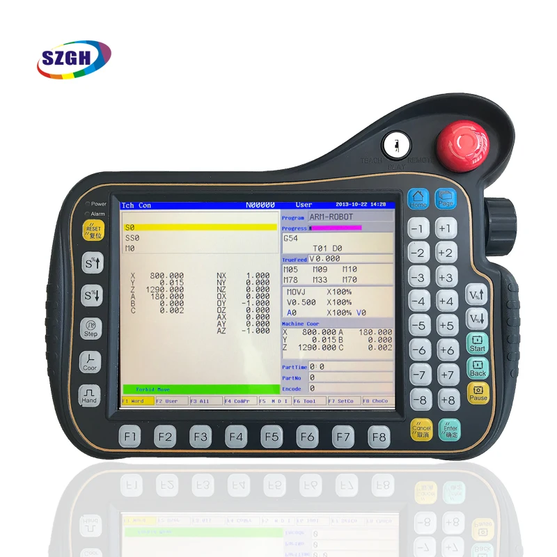 New professional 6/7/8 axis MODBUS 7 axis cnc robot controller for robot machine PLC+CNC+Teach function