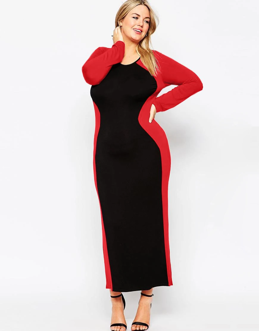 Black long sleeve maxi dress formal-AliExpress