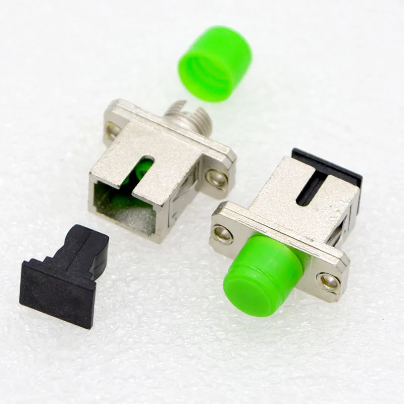 50pcs New Optical Fiber Connector SC/APC-FC/APC Optical Fiber Flange Coupler Wholesale Free Shipping Bazil