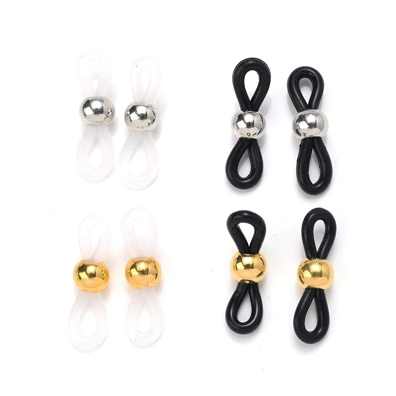 

50Pcs/Pack Sunglasses Cord Holder Retainer Ends Rope Strap Loop Connector Ear Hook Glasses Ring Eyeglasses Spectacles Chain