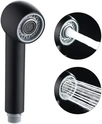 Kitchen Faucet Sprayer Head Replacement 2-Function Pull Out Faucet Replacement Head G 1/2 Connection Matte Black