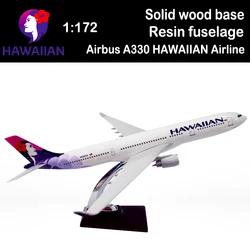 40CM 1:172 Scale HAWAIIAN Airlines A330 Airplane Aviation Model Resin Aircraft Plane Collectible Adult Toys Airliner Gift