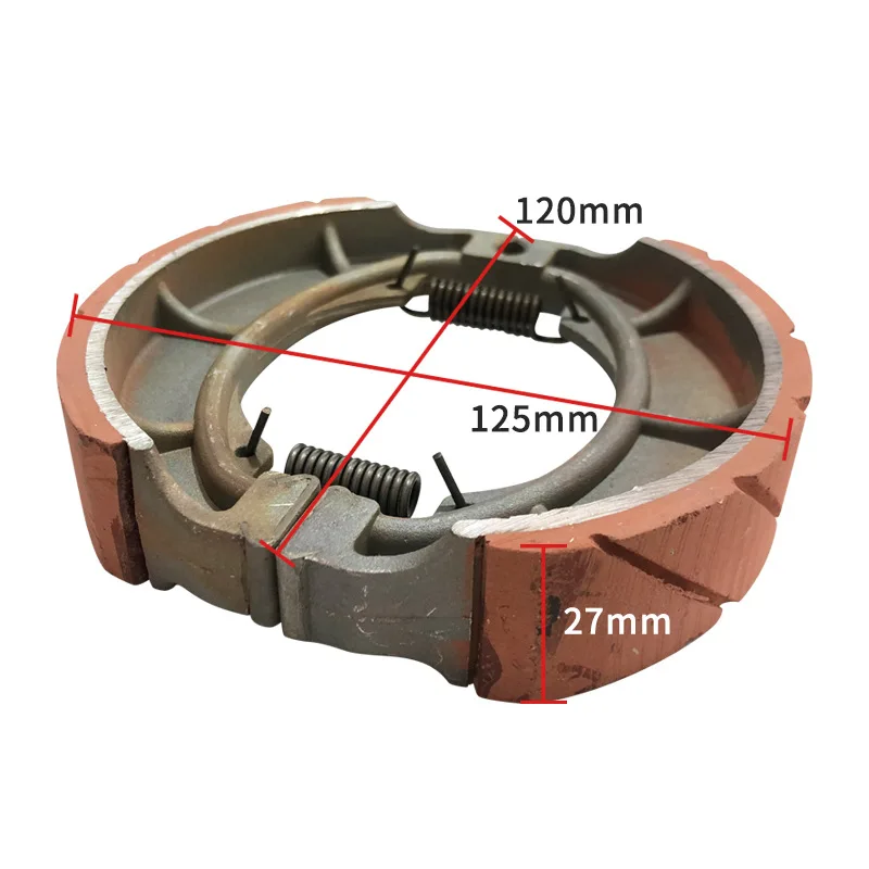 High Quality Motorcycle Brake Pad Rear Brake Shoes For SUZUKI GN125 BAJAJ100 GS125 RX125 BM100 HaoJue