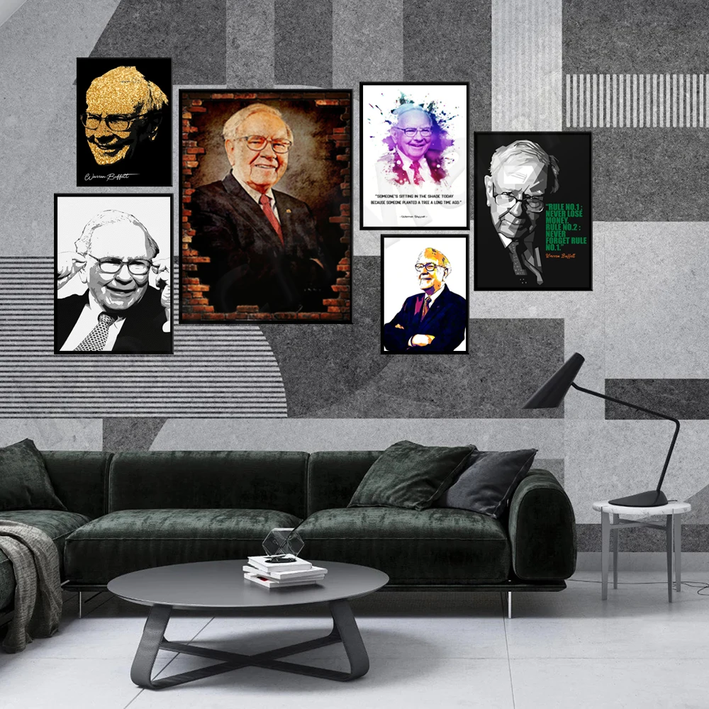 

My favorite/Warren Buffett canvas prints Posters And Prints Art Pictures On Oil Canvas Wall Painting For Living Room