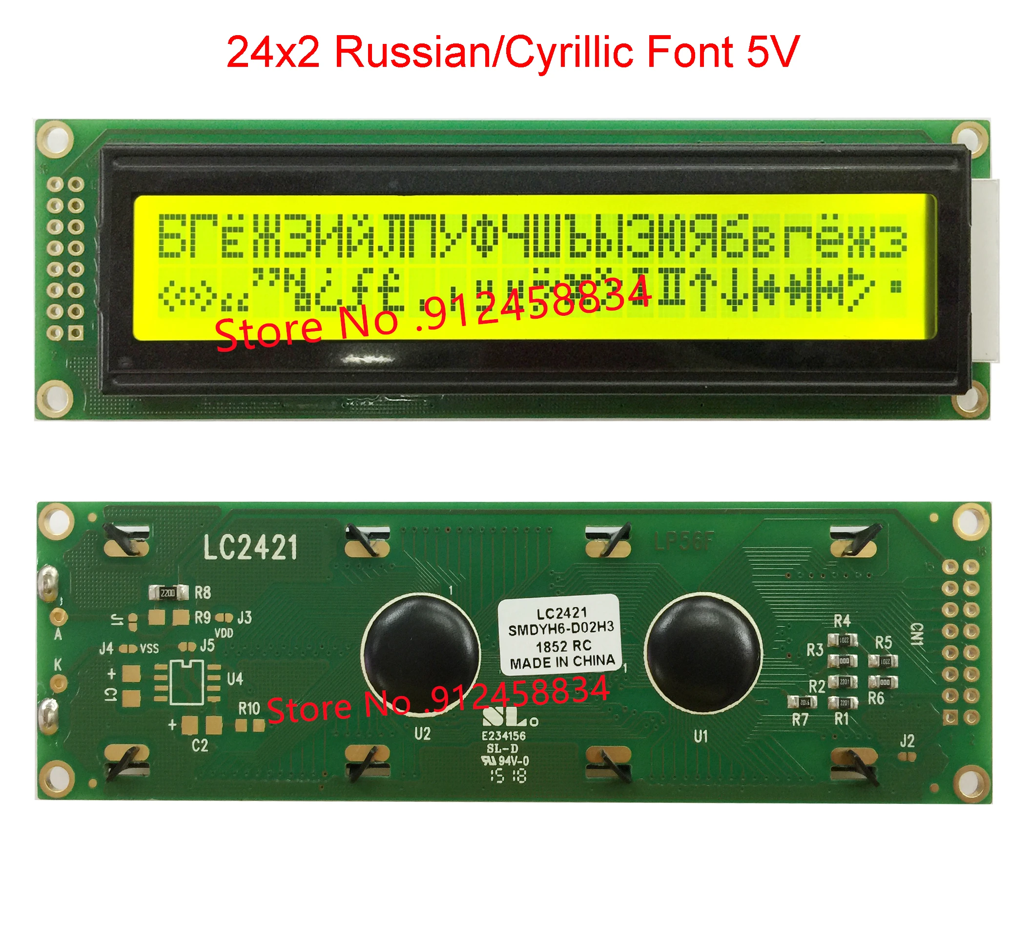 242 2402 English Japanese Russian Cyrillic Font Lcd Module Display Screen