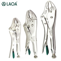 LAOA 5 /7 /10 inch Locking Pliers Round Nose Welding Tool Straight Jaw Lock Mole Plier Vice Grips Pliers Set