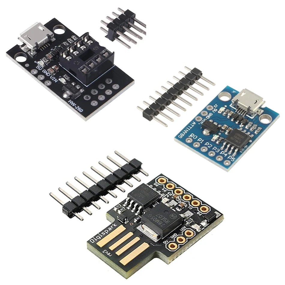 

1PCS Blue Black TINY85 Digispark Kickstarter Micro Development Board ATTINY85 module for Arduino IIC I2C USB