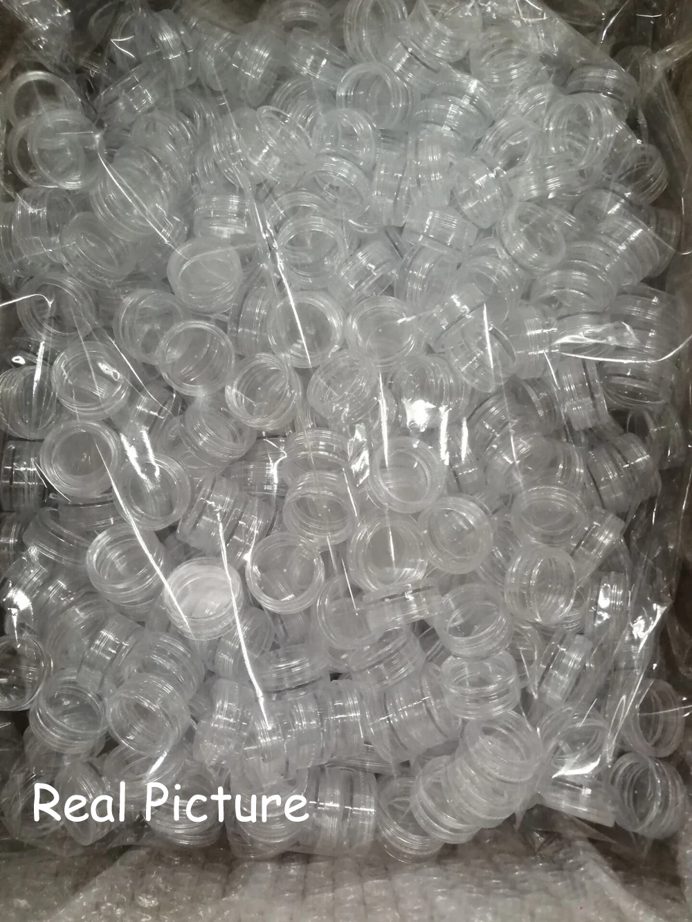 

100PCS 3G Transparent Cream Jar, 3CC Mini Empty Clear Sample Container,Empty Cosmetic Containers Recipientes de Plastico