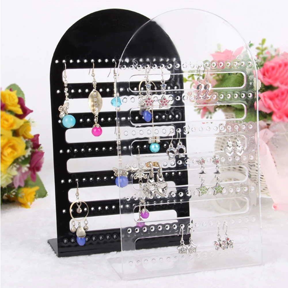 

126 Holes Earrings Jewelry Display Rack Fashion Earrings Ear Studs Jewelry Show Metal Stand Organizer Holder 2 Colors