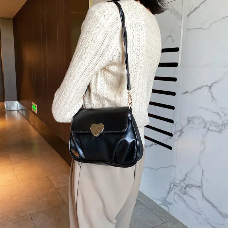2021 Fashion Small Designer Crossbody Bag for Women Vintage Female Purses and Handbags PU Leather Shoulder Bags