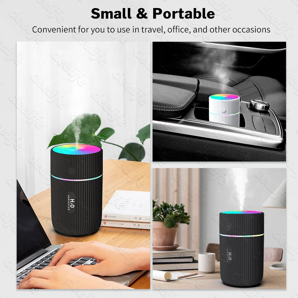 Deelife Car Air Humidifier Diffuser Aroma Auto Mist Sprayer Portable Nano Spray Humidifier Fogger