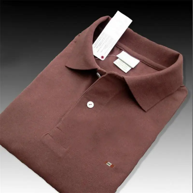 100% cotone Polo di alta qualità estate nuovi uomini Polo Casual camicia classica abbigliamento sportivo risvolto Mens top abbigliamento moda Tees