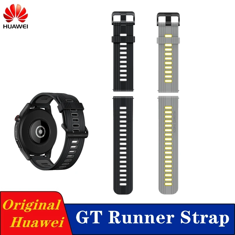 Original 22mm Soft Sport Silicon Strap for Huawei GT Runner GT2 GT3 Watch3 pro GT2pro Rubber Wrist Watch Band Bracelet Strap