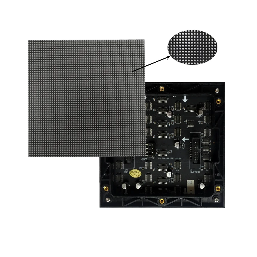 

HD Full Color P2 Indoor LED Screen 128*128mm 64x64 Pixel SMD1515 1/32 Scan LED Display Panel