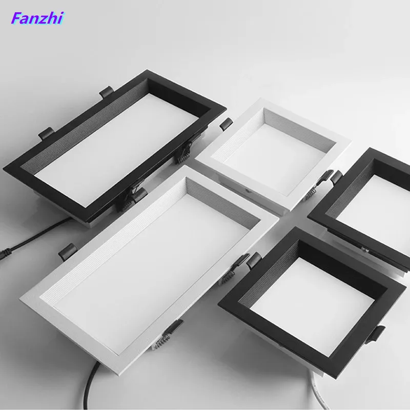 1 szt. panel ledowy wpuszczana oprawa ledowa typu downlight z możliwością przyciemniania 12W 20W 22w kwadratowe reflektory LED oświetlenie sufitowe