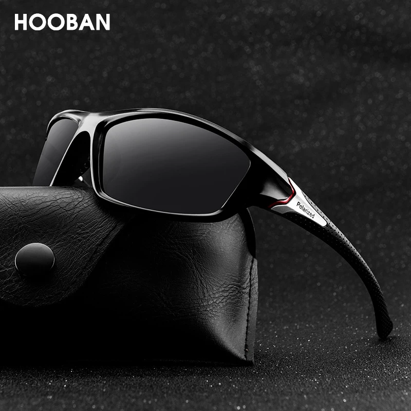 Classic Polarized Sports Sunglasses Men Women Vintage Black Rectangle Sun Glasses Fashion Outdoor Cycling Fishing Running Shades