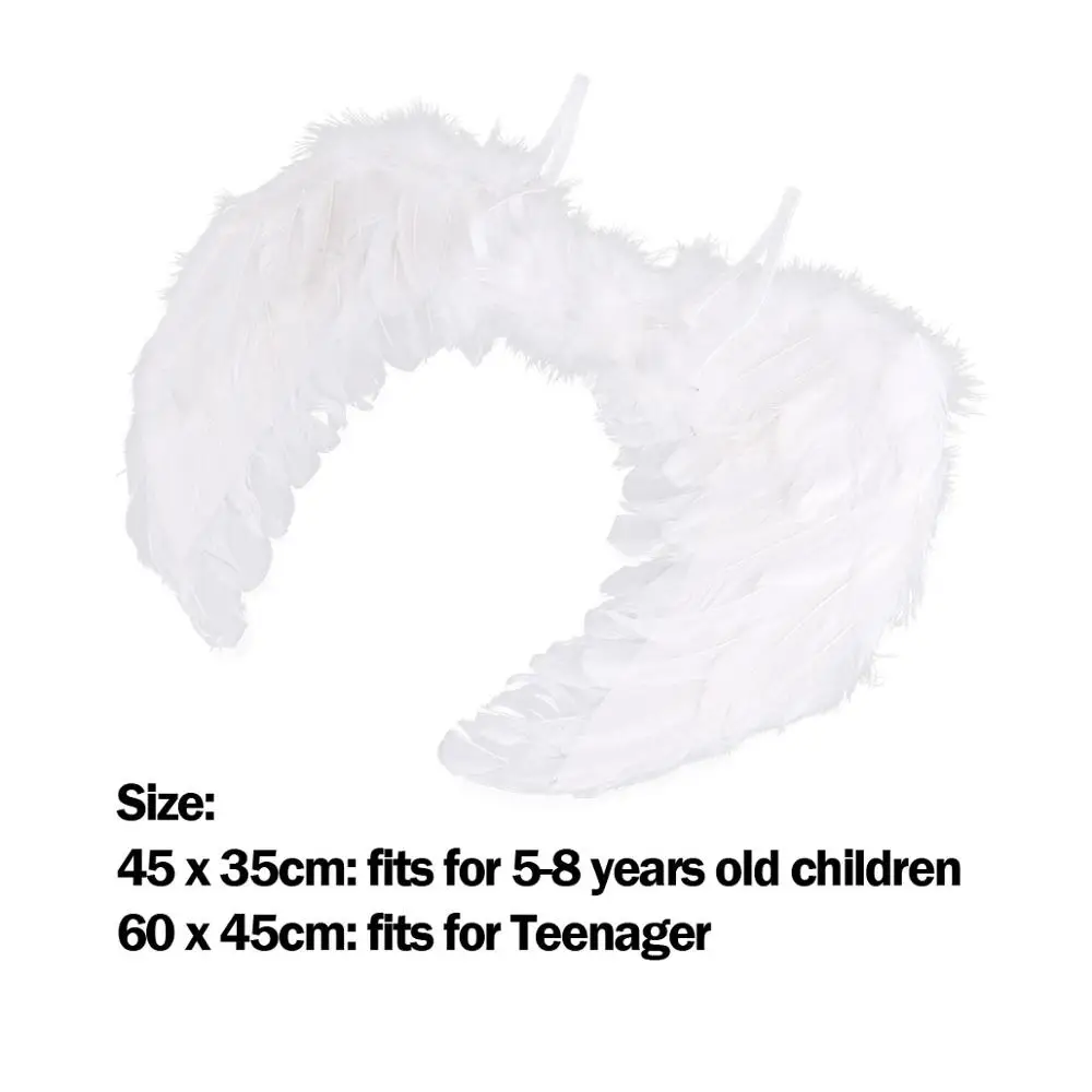 Mini Angel Fairy Wings White Feather Wing Stage Dance Cosplay Vlinder Kostuum Carnaval Accessoires Fancy Dress Vakantie Rekwisieten