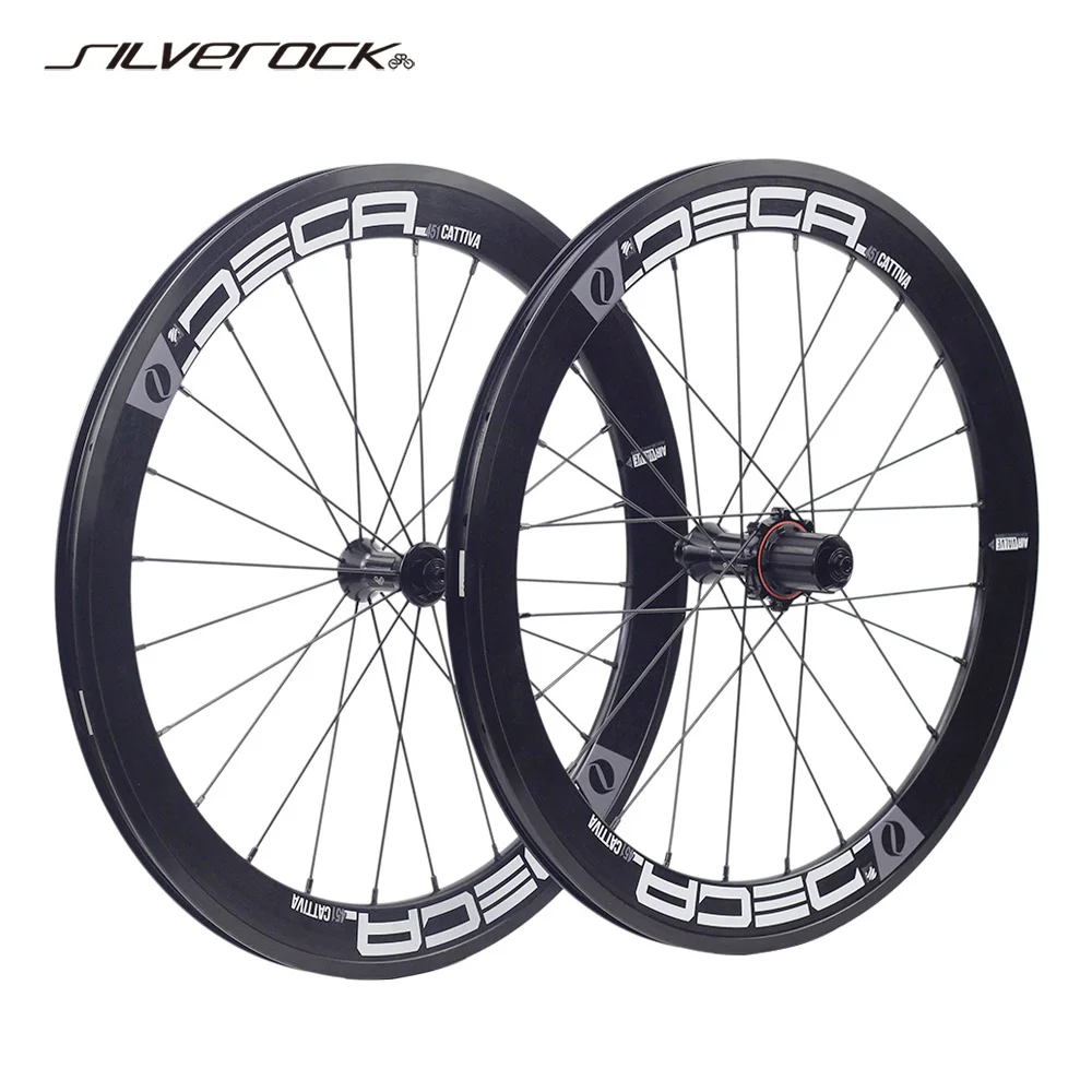 DECA Alloy 20 "1 1/8 451 Zestaw kół Minivelo Zacisk hamulcowy 11s 74mm 100mm 130mm do kół Fnhon NEO Mini Velo