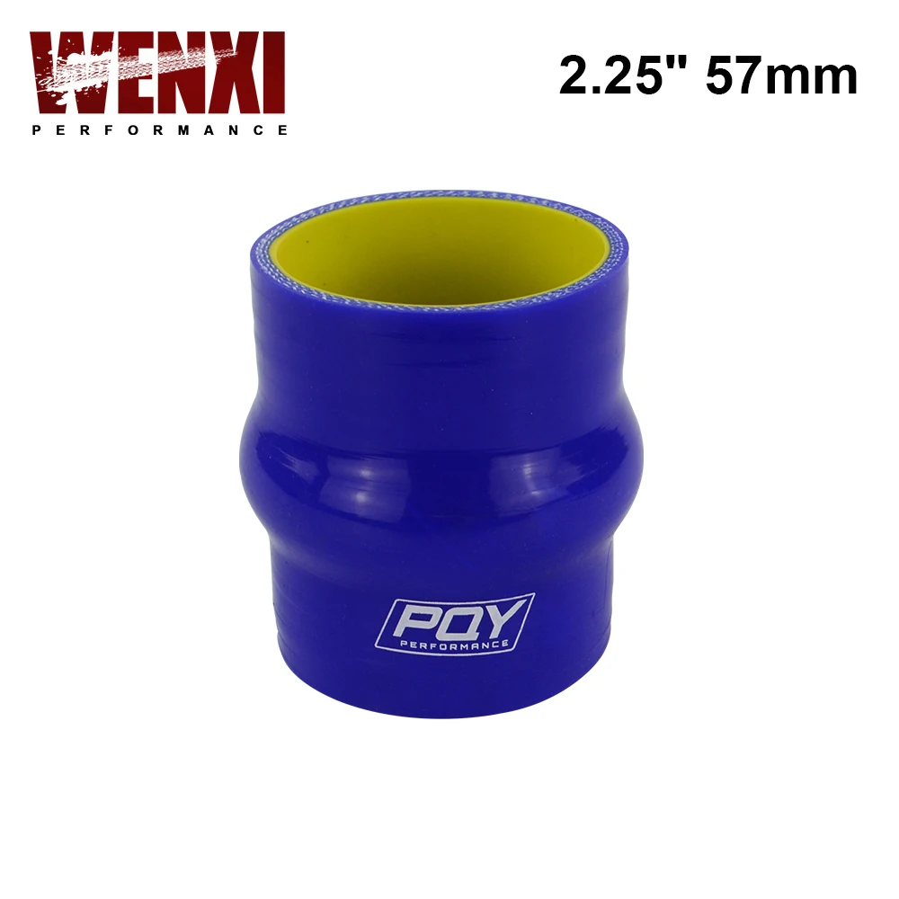 

2.25" 57mm Hump Straight Silicone Hose Intercooler Coupler Tube Pipe Blue&yellow WX-HSH00225-QY