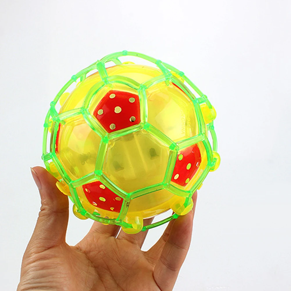 1pc Children crazy led light electric dance music football bouncy ball toys luminous football toy