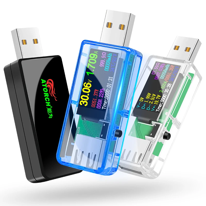 USB тестер U96P 13 в 1, индикатор напряжения тока, электрический амперметр, измеритель мощности, зарядка, цифровой мультиметр постоянного тока,