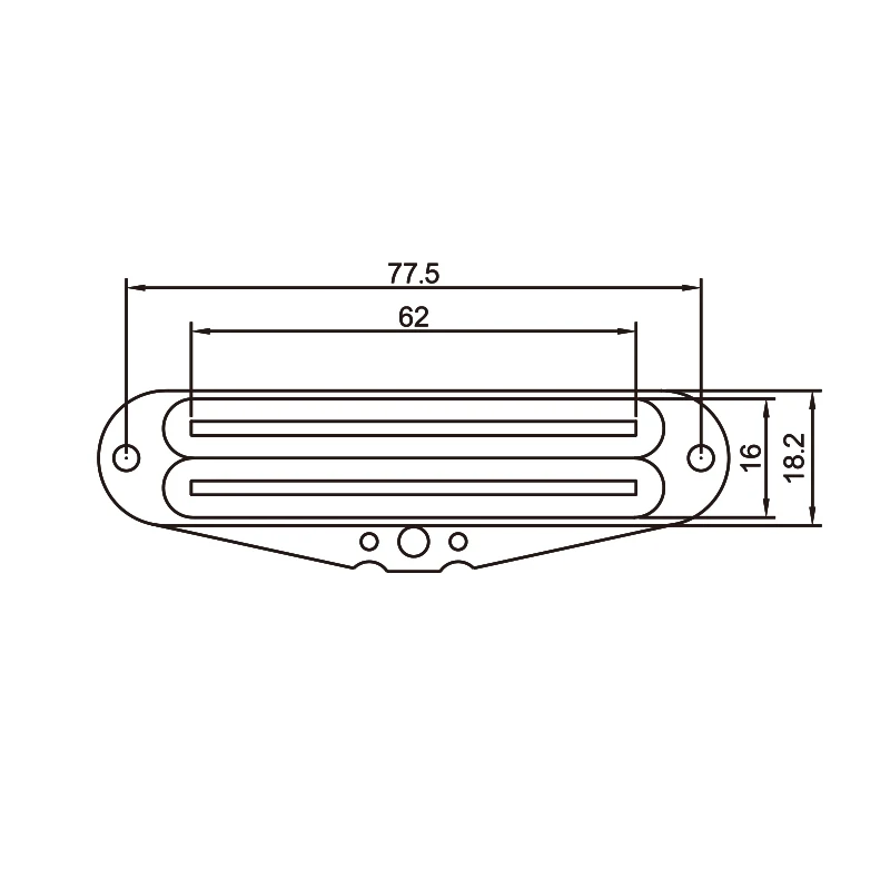 Dual Coil Humbucker Pickup 4 Wire Dual Rail Blade Pickup Coil Pickup for Electric Guitar