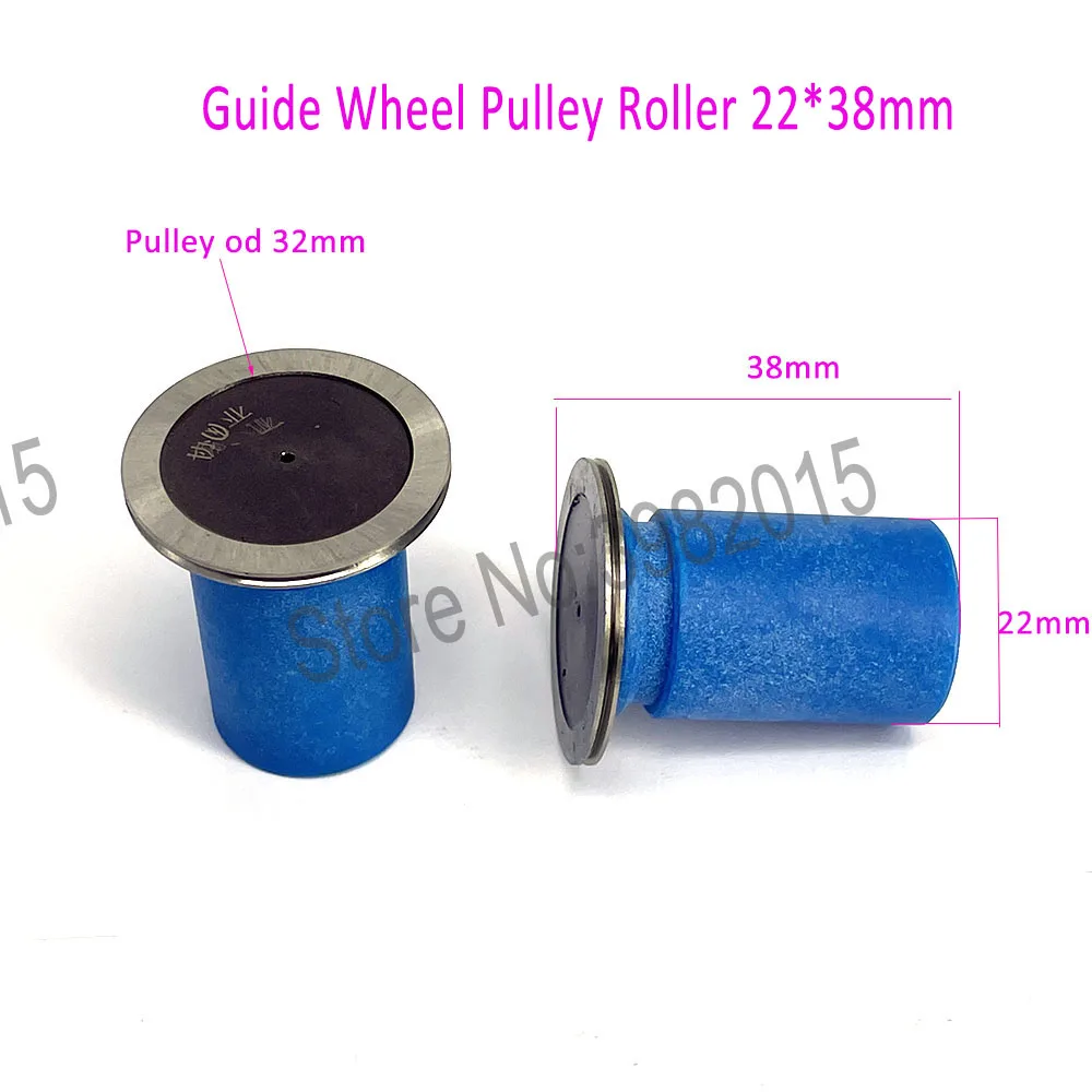 Wire Cut Parts Guide Wheel Roller OD22*L38mm Pulley Brass seat Assembly for WEDM Wire Cutting Machine