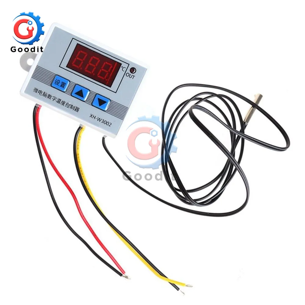 W3001 W3002 W3230 LED Digital Thermostat Temperature Controller AC 110V-220V DC12V 24V Thermoregulator Heating Cooling Control