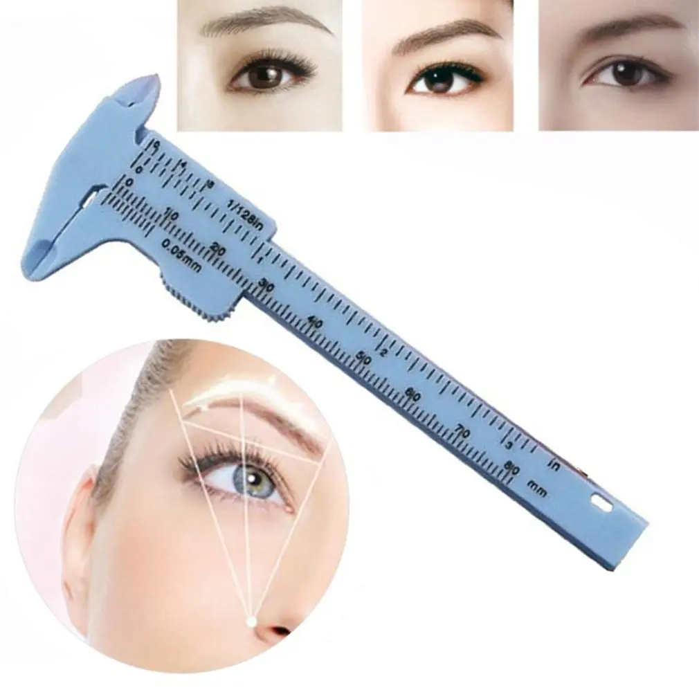 Vernier Caliper 0-80Mm Penggaris Skala Ganda Alat Ukur Kaliper Plastik Alat Mini Siswa Alat Ukur Kaliper