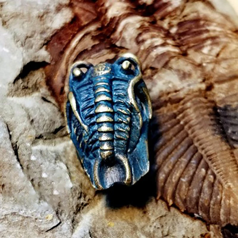 Trilobite Knife Pendant EDC Handmade Keychain DIY Pendant