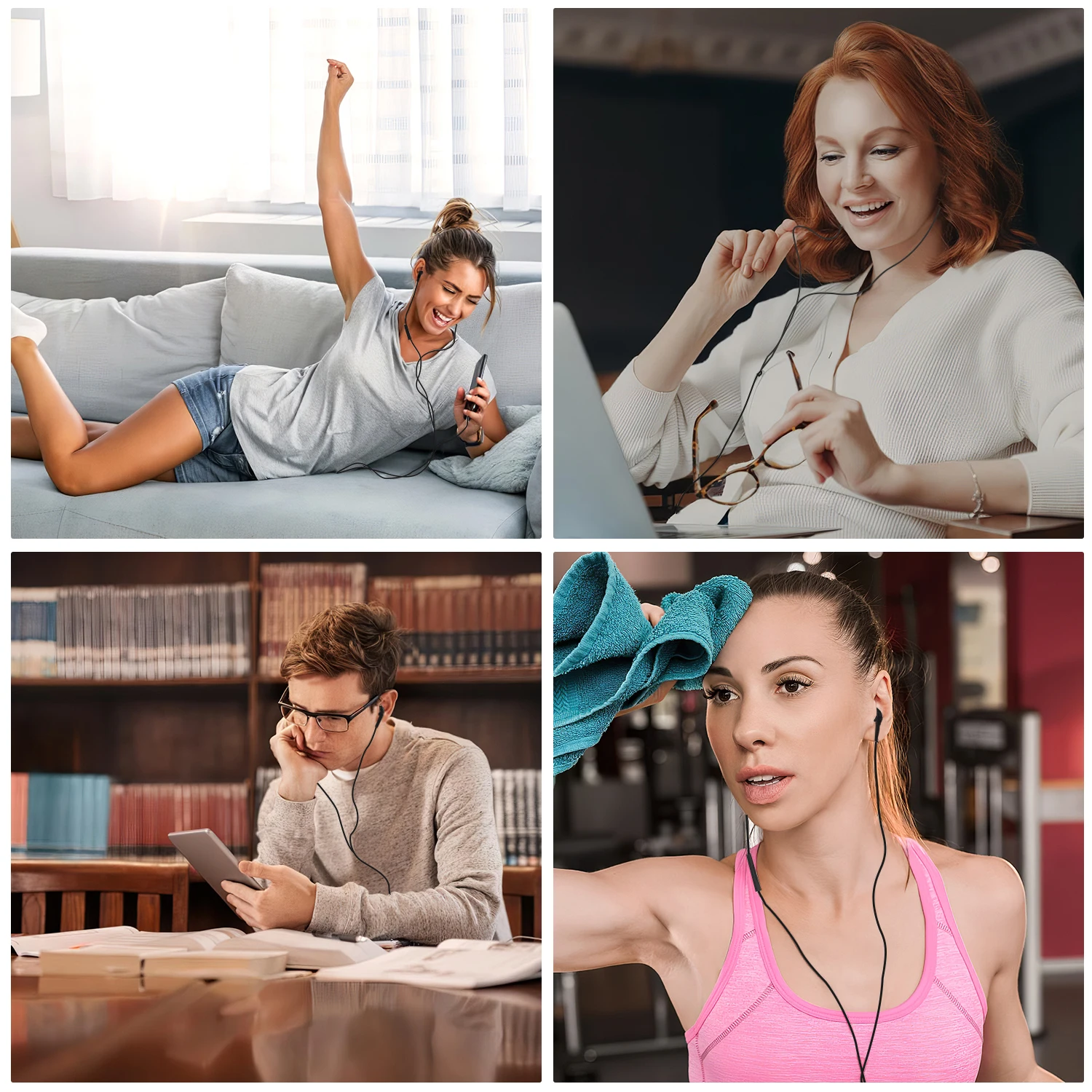 Проводные наушники-вкладыши с микрофоном для Samsung Galaxy S22/S21/S20 FE/Note 20/10