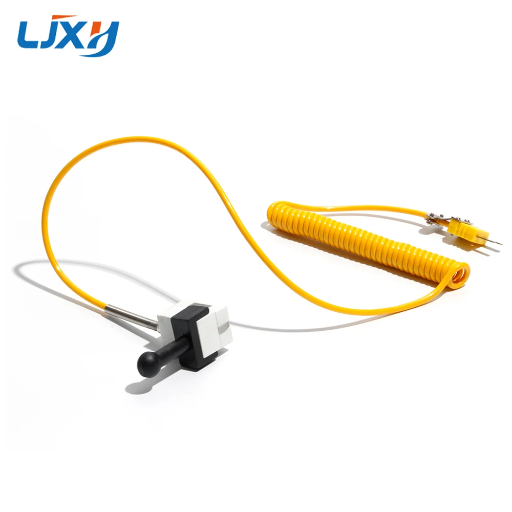 LJXH Strong Magnetic Thermocouple, Square Magnetic Bearing Temperature Probe K type yellow plug, for Magnet Magnetic Instrument