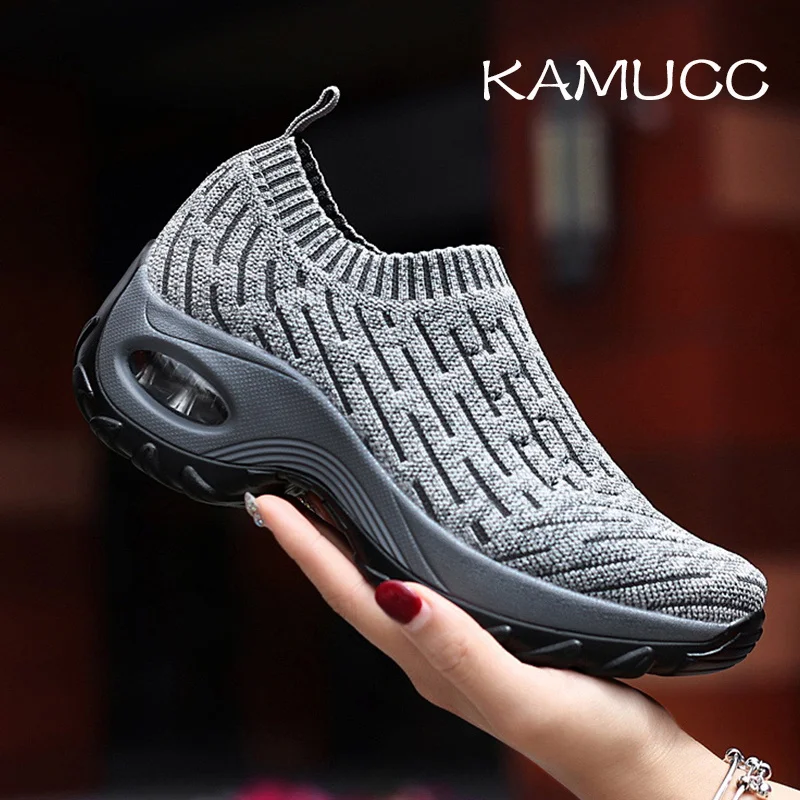 NEW Women Lightweight Sneakers Running Shoes Outdoor Sports Shoes Breathable Mesh Comfort Platform Shoes Air Cushion Sneaker