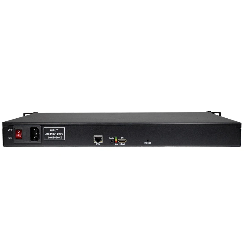 DIBVIEW 1U Rack One Channel H.264 H.265 HD HDMI to IP Video Streaming Encoder With SRT RTSP RTMP UDP ONVIF HLS RTMPS SRT RTP