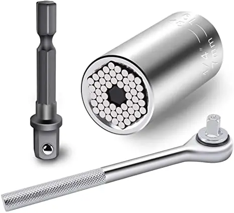 1/4 ''-3/4'' (7-19Mm) đa Chức Năng Ratchet Cờ Lê Lực Adapter Set 3, Sửa Chữa Xe Máy Cơ Tự Làm Dụng Cụ Ổ Cắm Đa Năng Quà Tặng