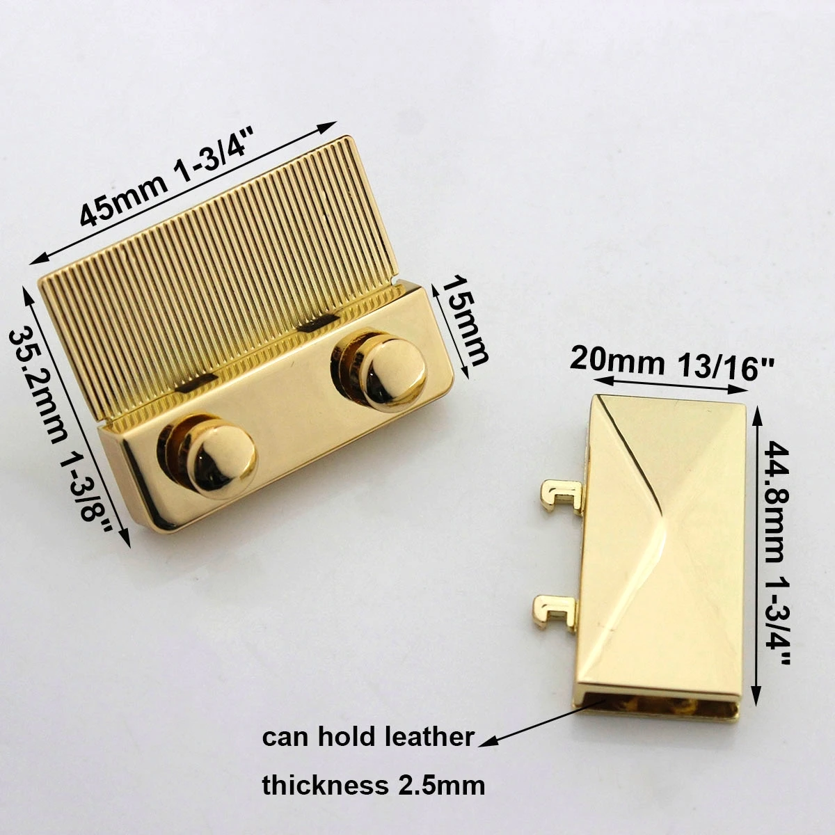 1pcs Zinc Alloy Metal Push Lock Fashion Cute Push Lock Closure Parts for DIY Handbag Shoulder Bag Purse Hardware Accessories