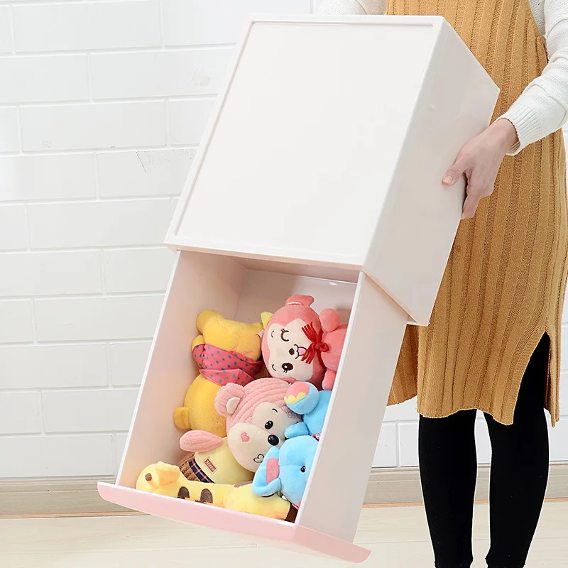 Storage box drawer type free combination large plastic household clothes box bedroom wardrobe clothes storage cabinet mx9101028