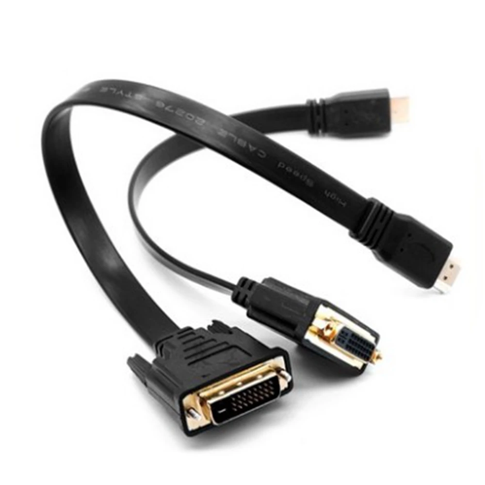 1080P 3D HDTV-совместимый кабель DVI HD Кабели-адаптеры DVI-D 24+1-контактные для ЖК-DVD HDTV XBOX Высокоскоростной кабель DVI-HD