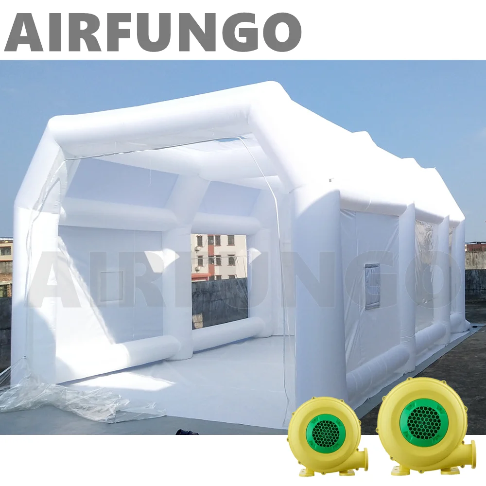 Household cabin booth 6x4x2.5m customized color inflatable spray paint booth waterproof inflatable paint booth tent